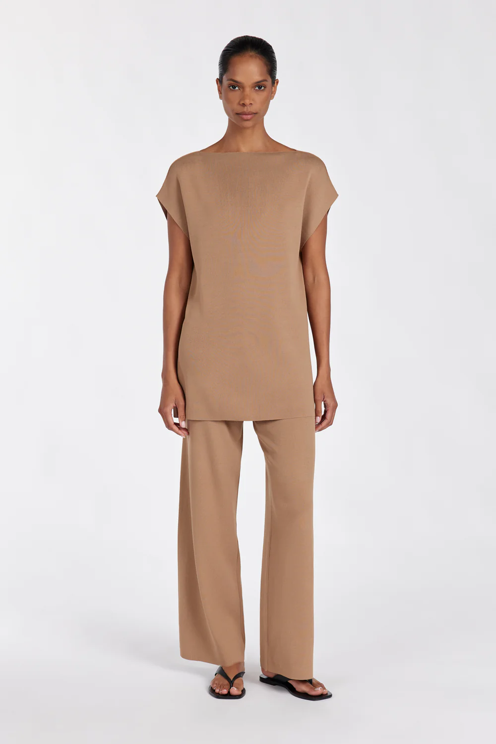MABLE TAN KNIT PANT - Yukikoi