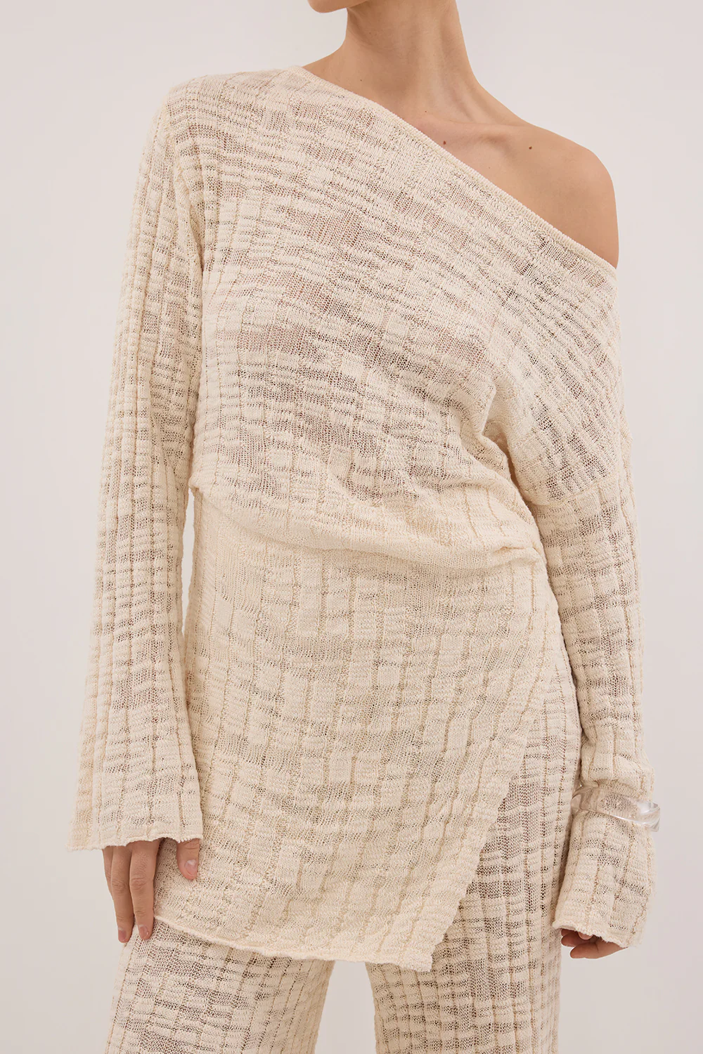 CIA NATURAL LONG SLEEVE KNIT TOP - Yukikoi