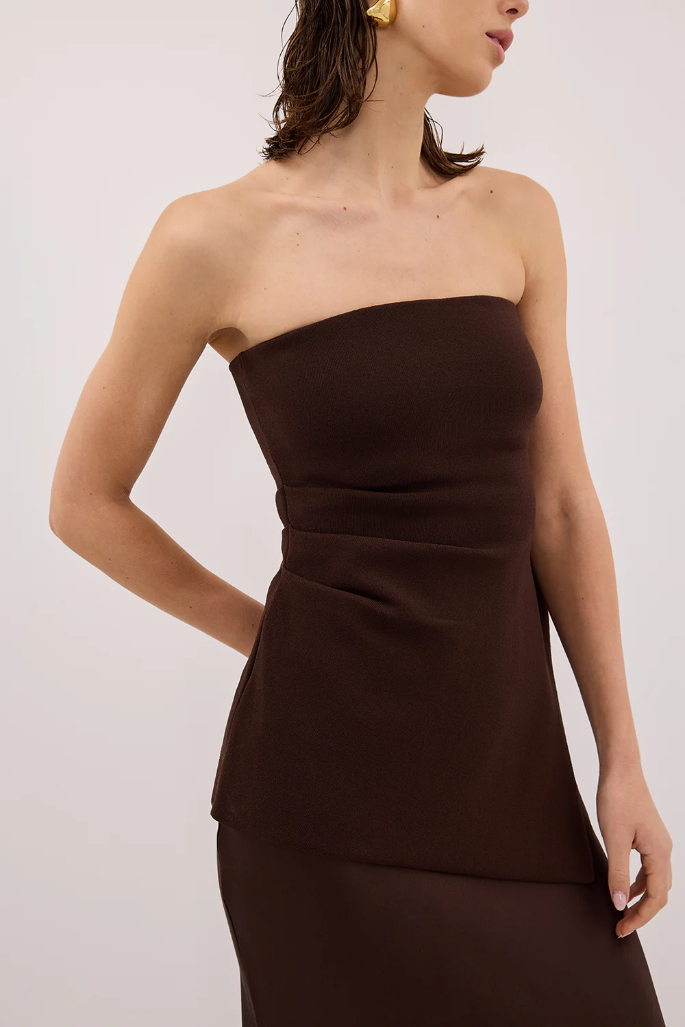 LUKE CHOC LONGLINE BANDEAU TOP - Yukikoi