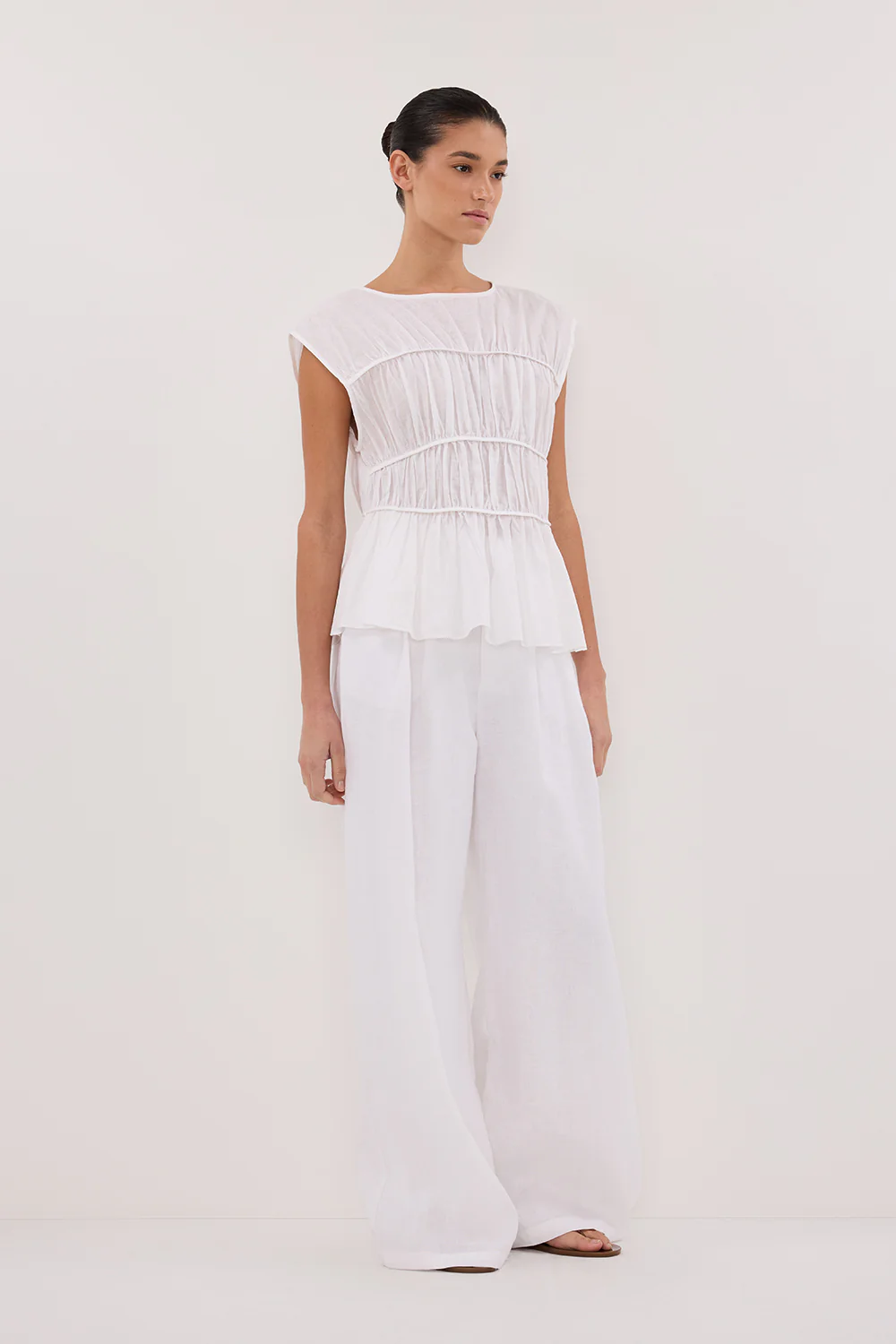 HOLDEN WHITE LINEN PANT - Yukikoi