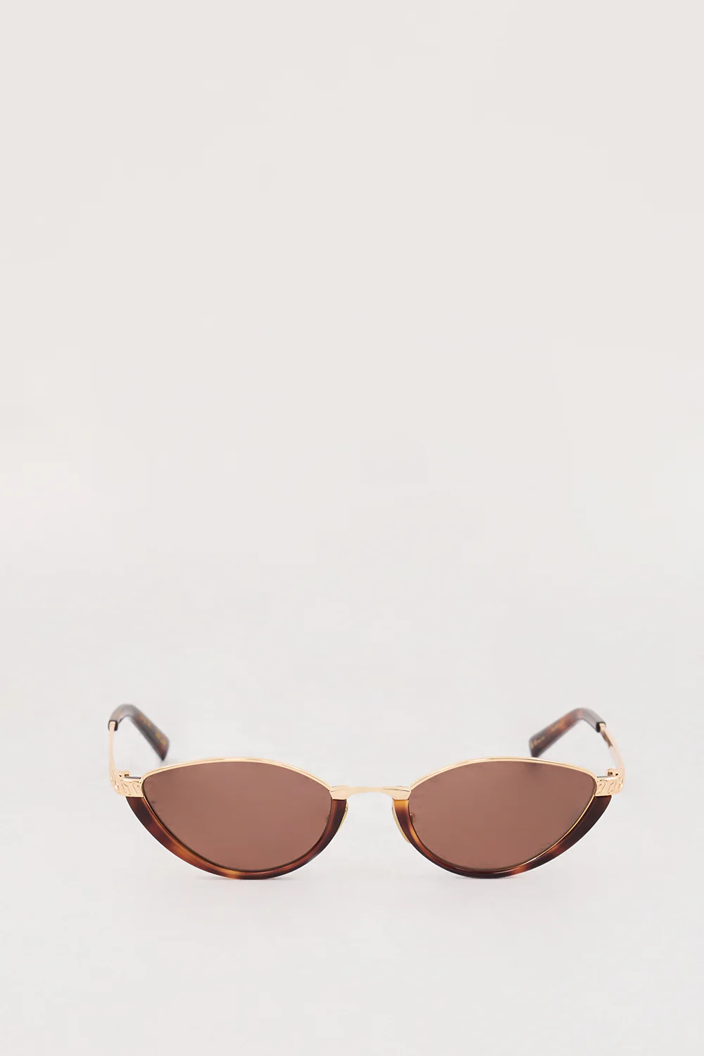 LUV LOU THE LIA GOLD BROWN SUNGLASSES - Yukikoi