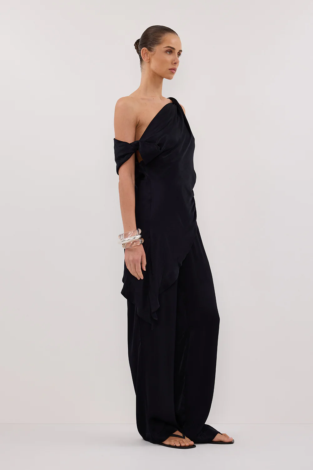 MONICA INK SATIN PANT - Yukikoi