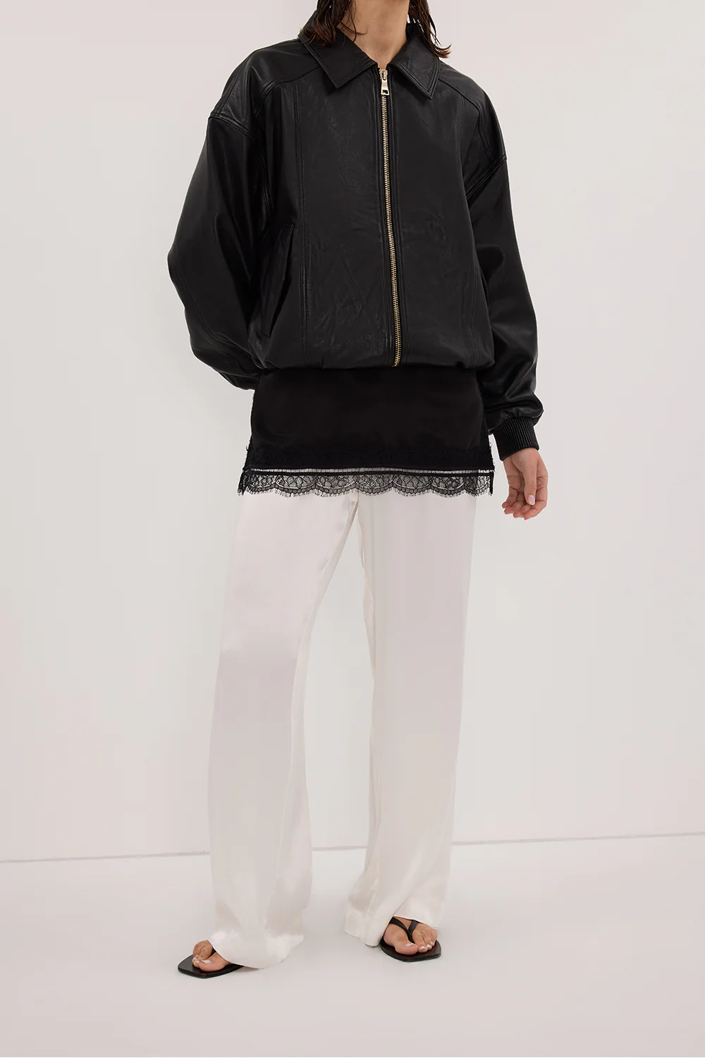 MONICA WHITE SATIN PANT - Yukikoi