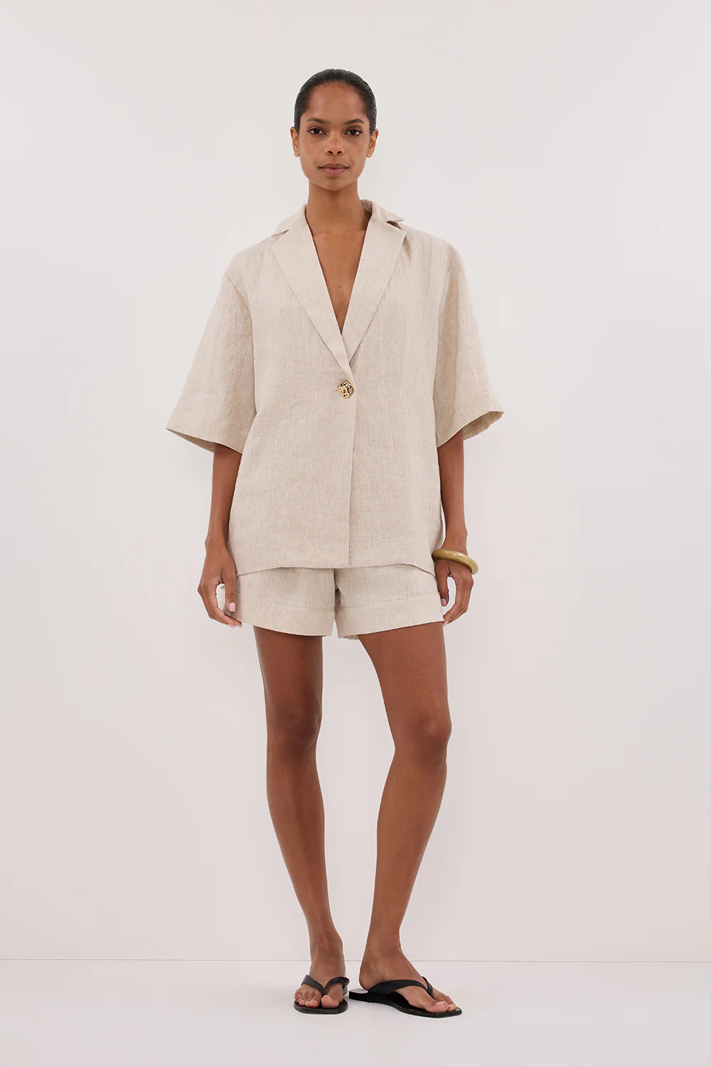 NALA NATURAL LINEN RESORT SHIRT - Yukikoi