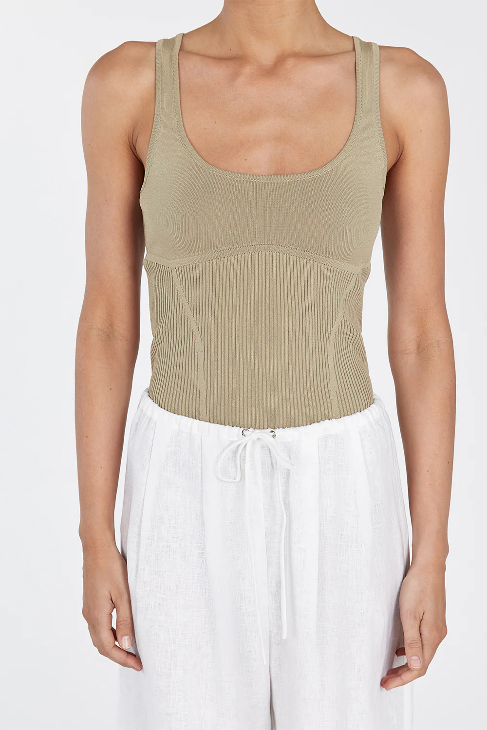MILO PUTTY SLEEVELESS KNIT TOP - Yukikoi