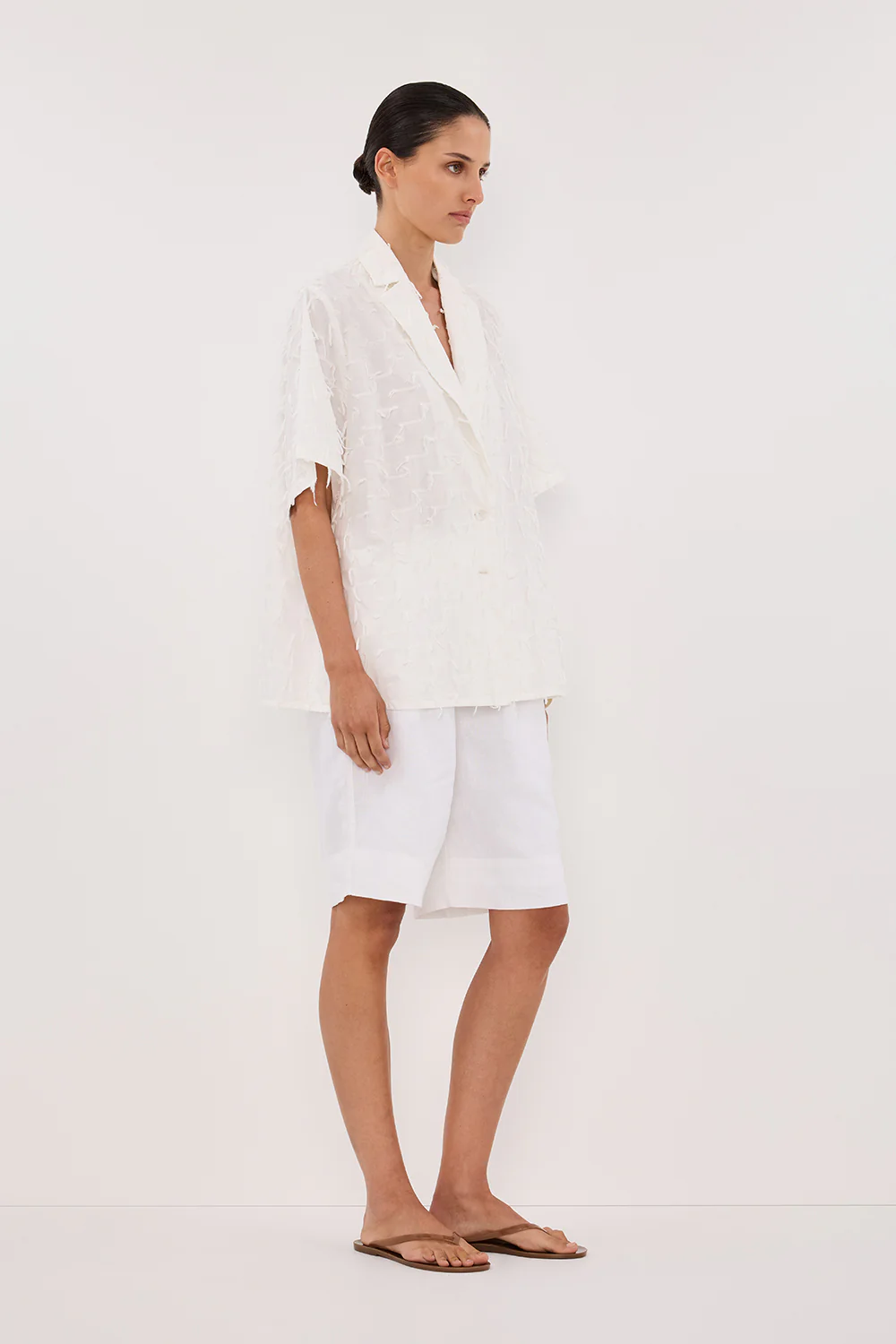 PALOMA WHITE COTTON SHIRT - Yukikoi