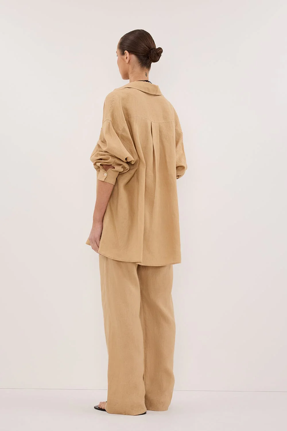 LUNE TAN LINEN PANT - Yukikoi