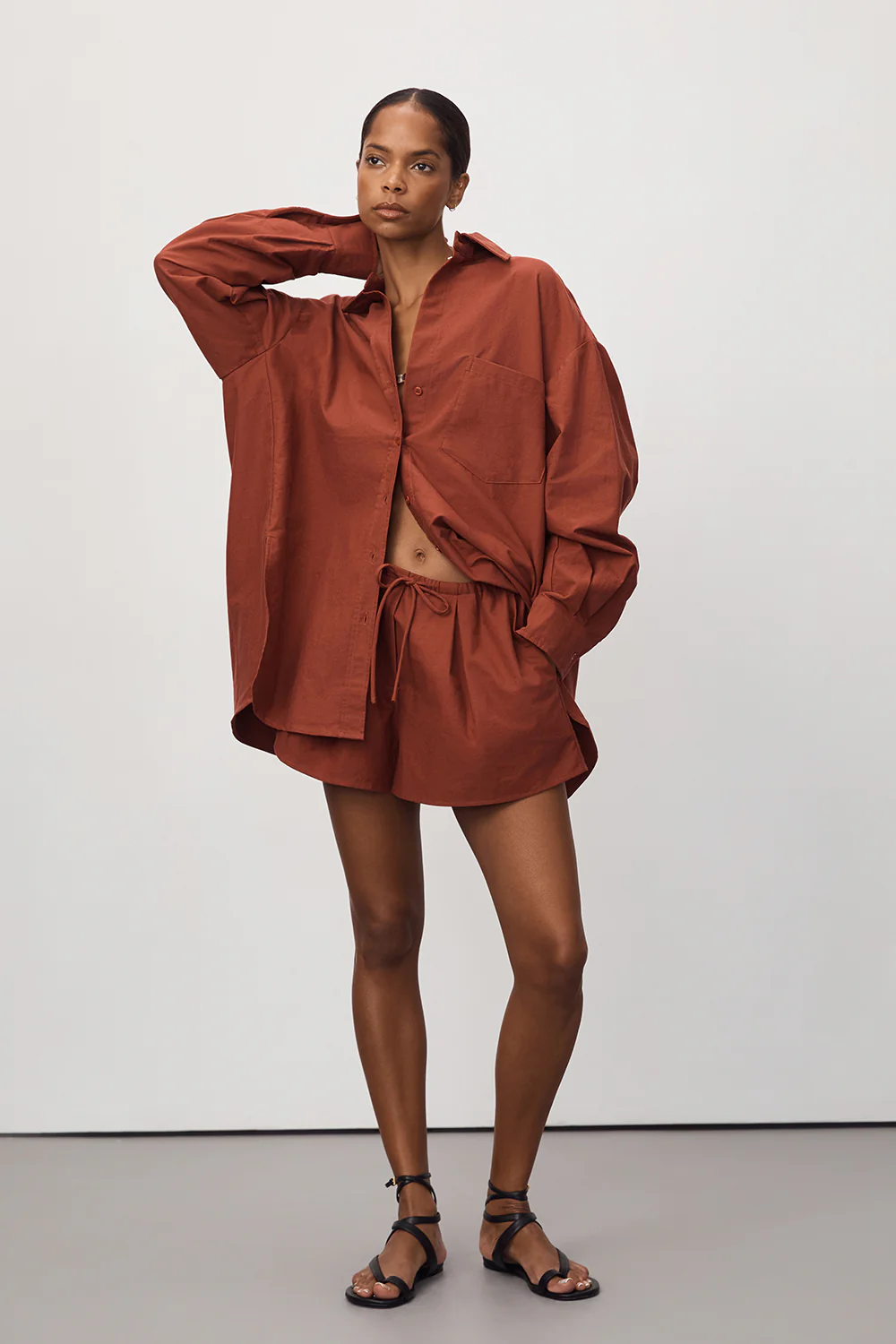 RHEA SAHARA COTTON DRAWSTRING SHORT - Yukikoi