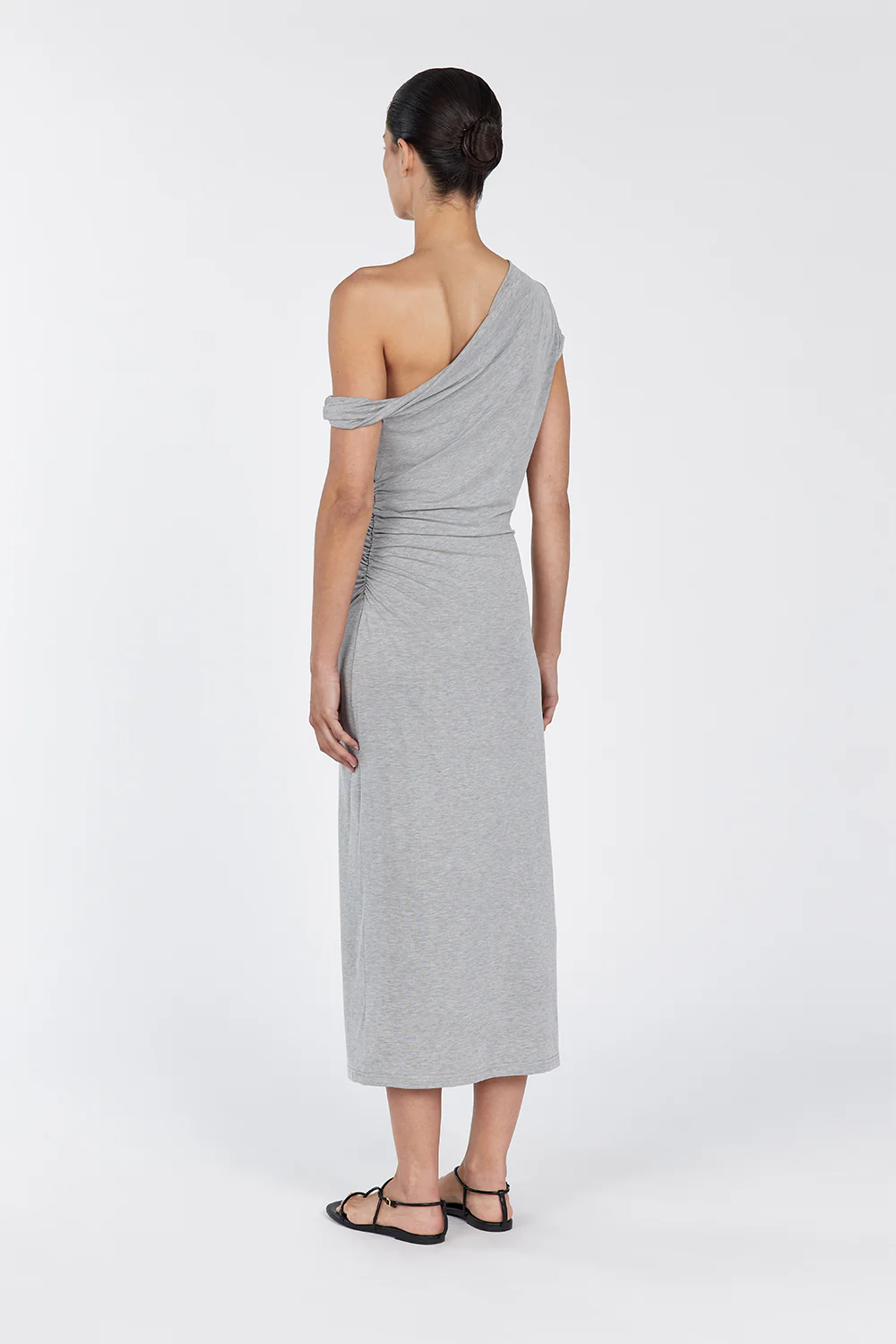 RIO SILVER MARLE DRAPED MAXI DRESS - Yukikoi