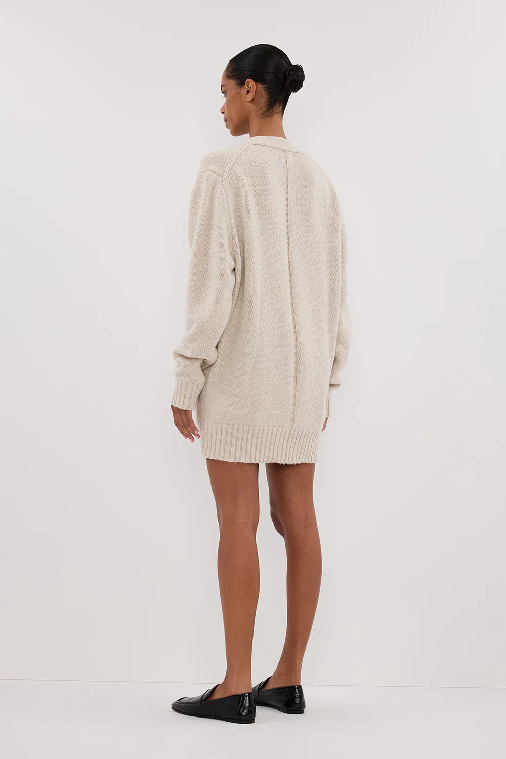 ZOE CHALK LONGLINE CARDIGAN - Yukikoi