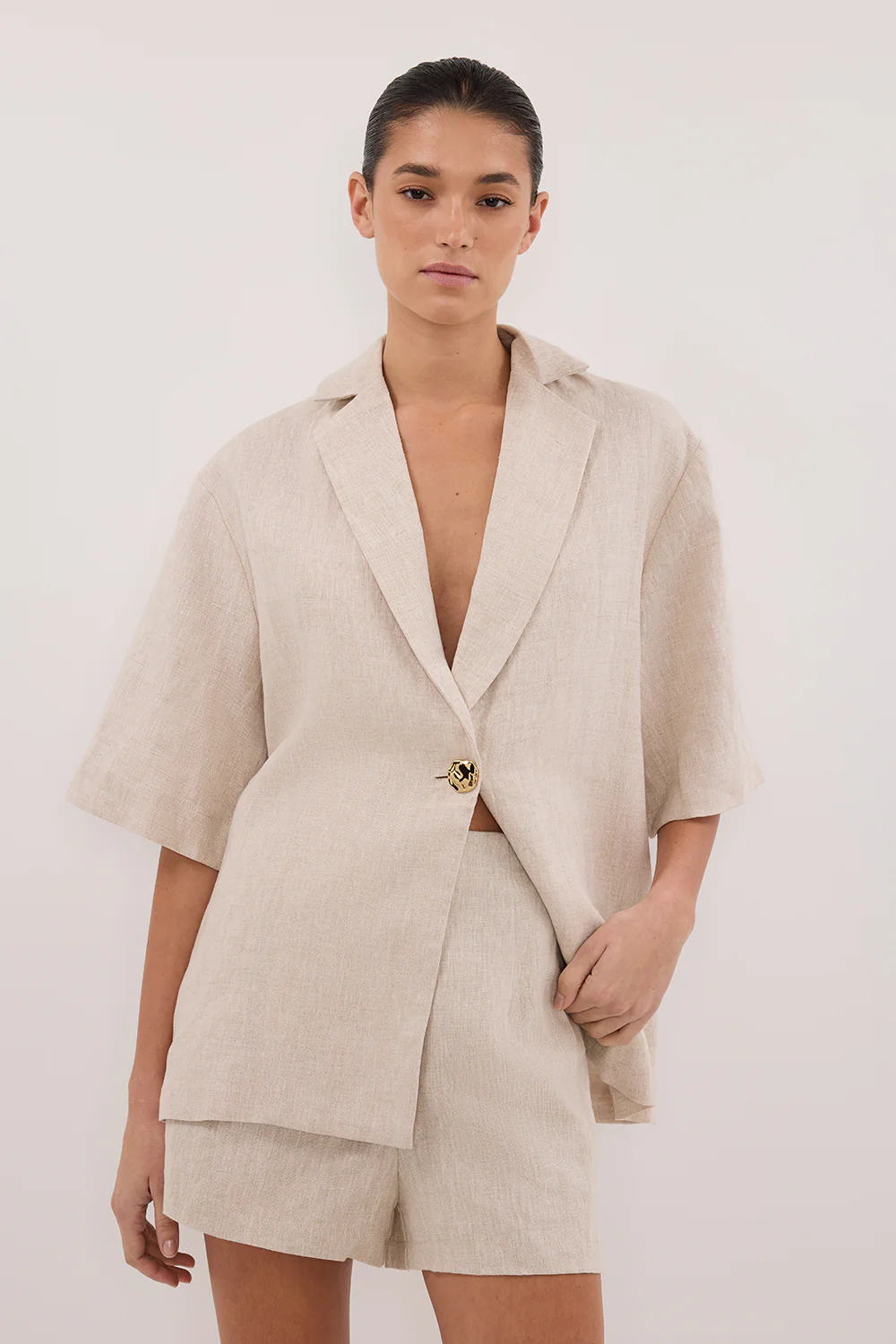 CORY NATURAL LINEN SHORT - Yukikoi