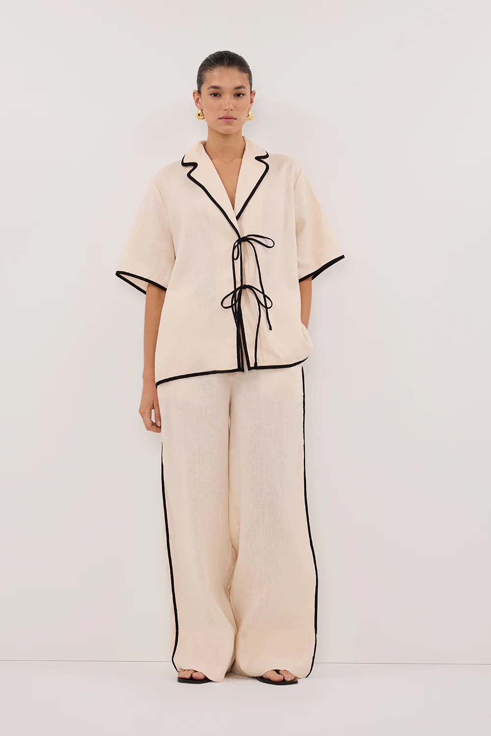 VON CREAM LINEN PANT - Yukikoi