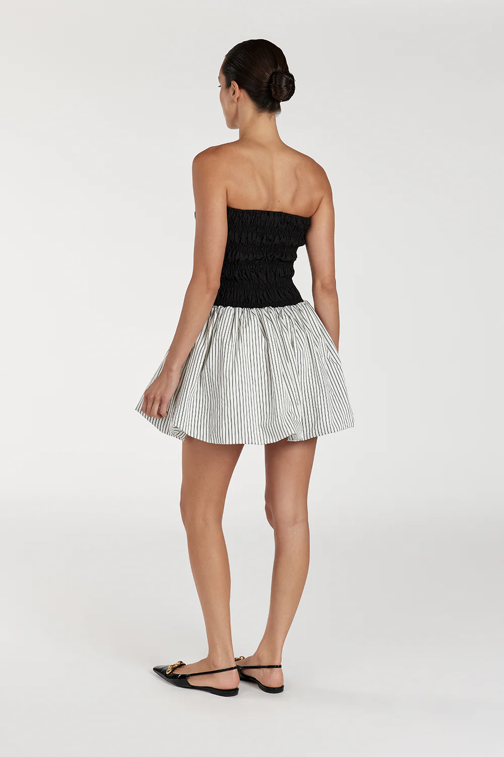 STOCKHOLM STRIPE SILK BLEND DRESS - Yukikoi