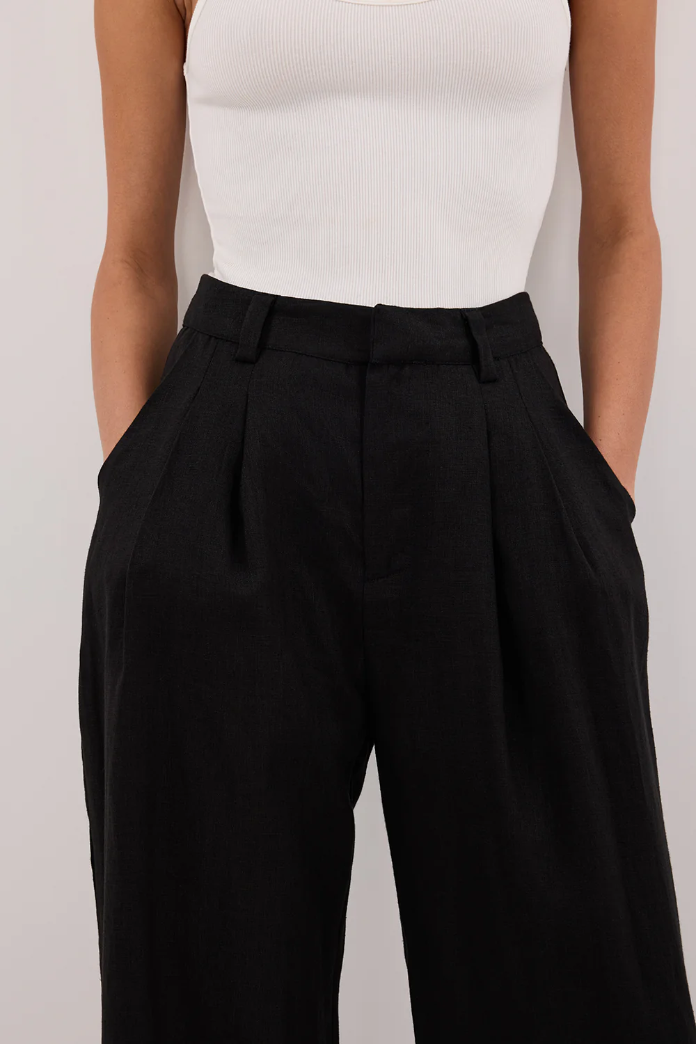 HOLDEN BLACK LINEN PANT - Yukikoi