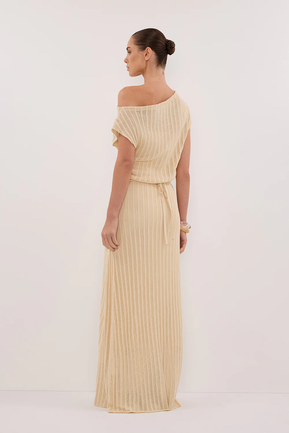 BOWIE NATURAL KNIT MAXI DRESS - Yukikoi