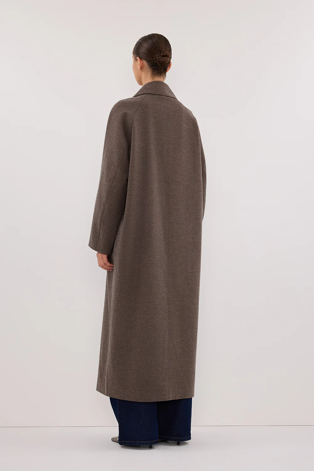 YORK COFFEE OVERSIZED WOOL BLEND COAT - Yukikoi