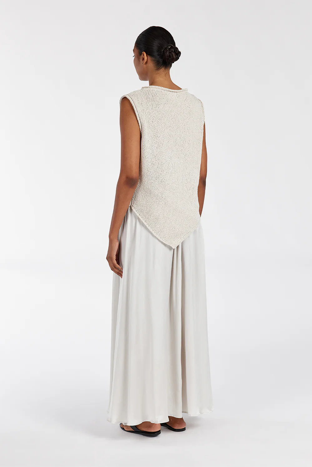 COLLINS CHALK SILK SKIRT - Yukikoi