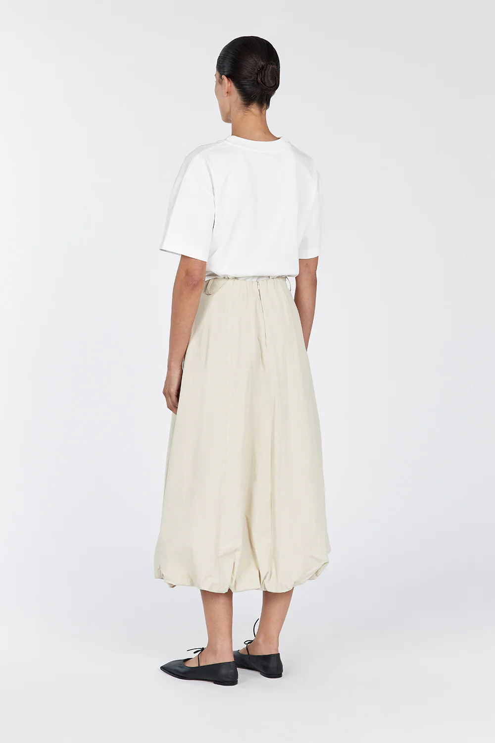 RICKIE STONE COTTON MIDI SKIRT - Yukikoi