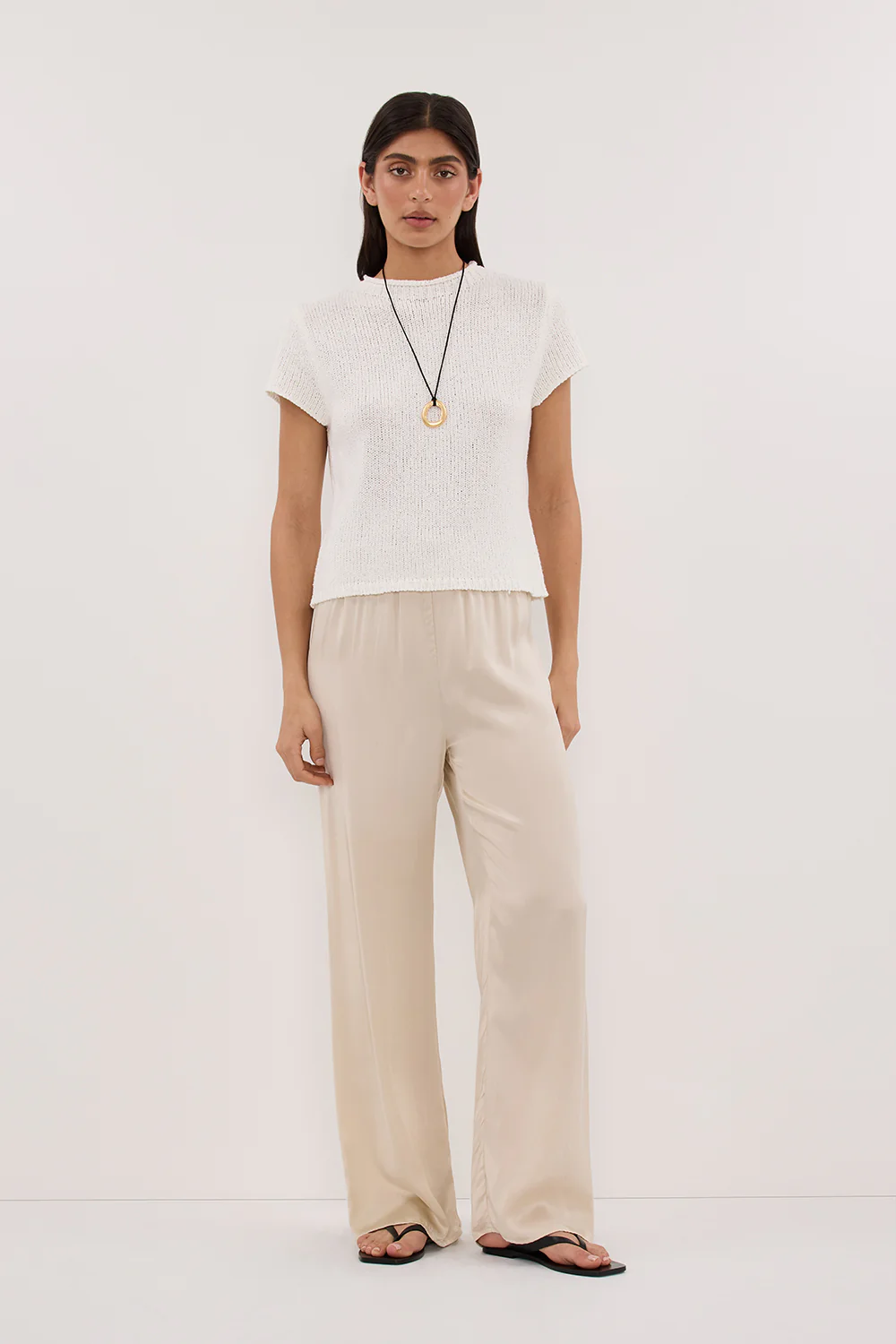 LEO OFF WHITE KNIT TOP - Yukikoi