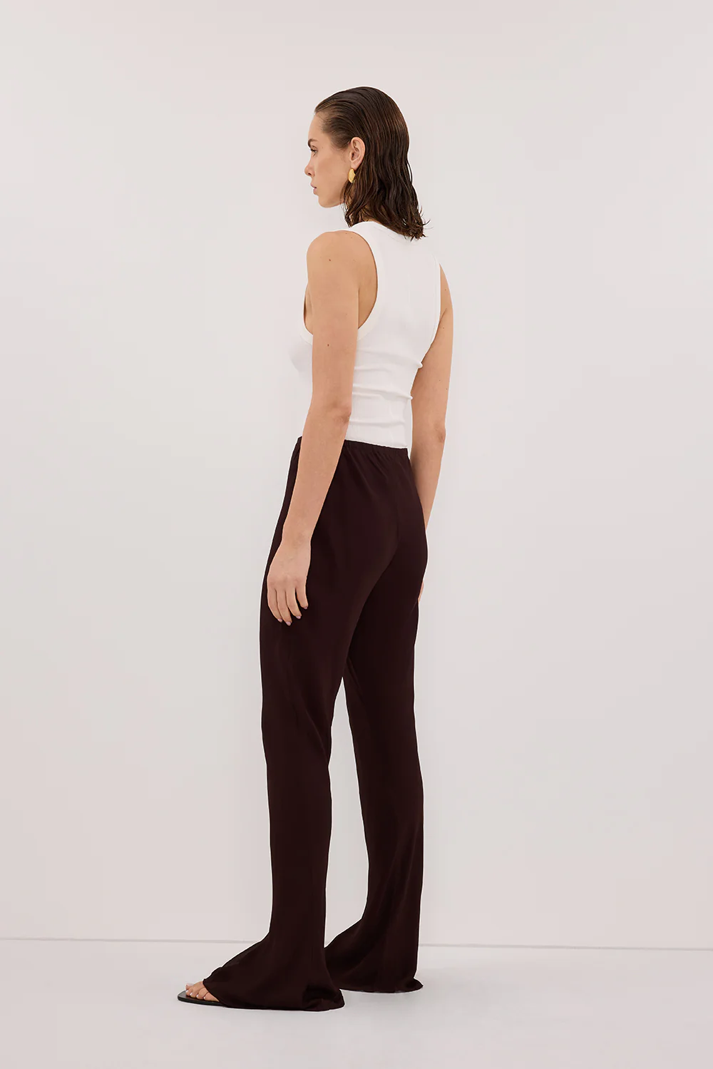 SUNTIA DARK CHOC BIAS PANTS - Yukikoi