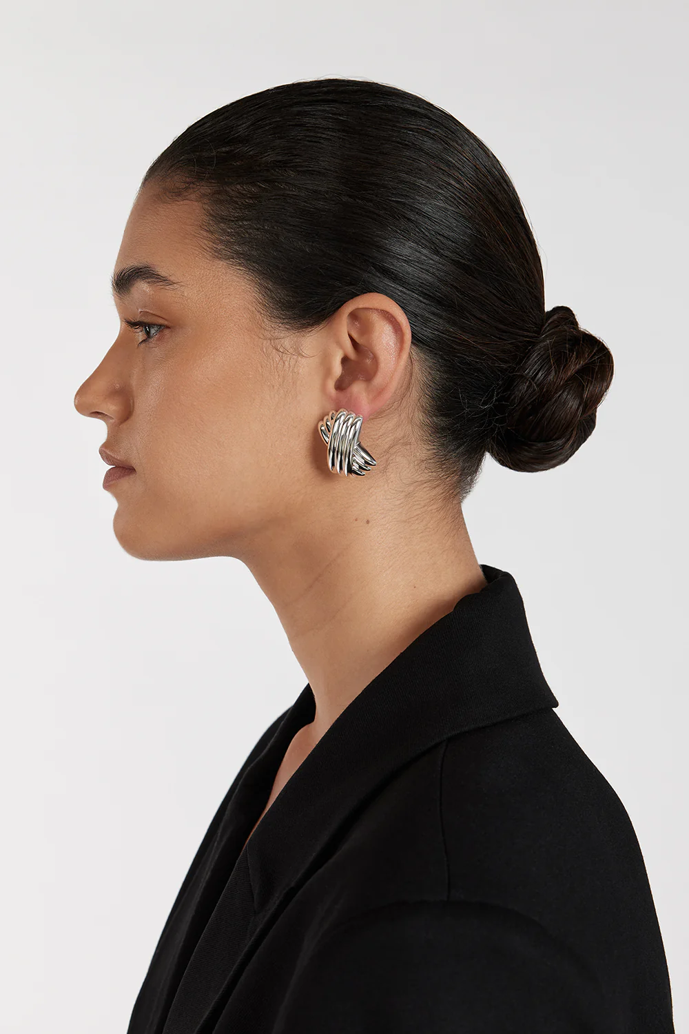 M  GA TRIPLE X SILVER EARRING - Yukikoi