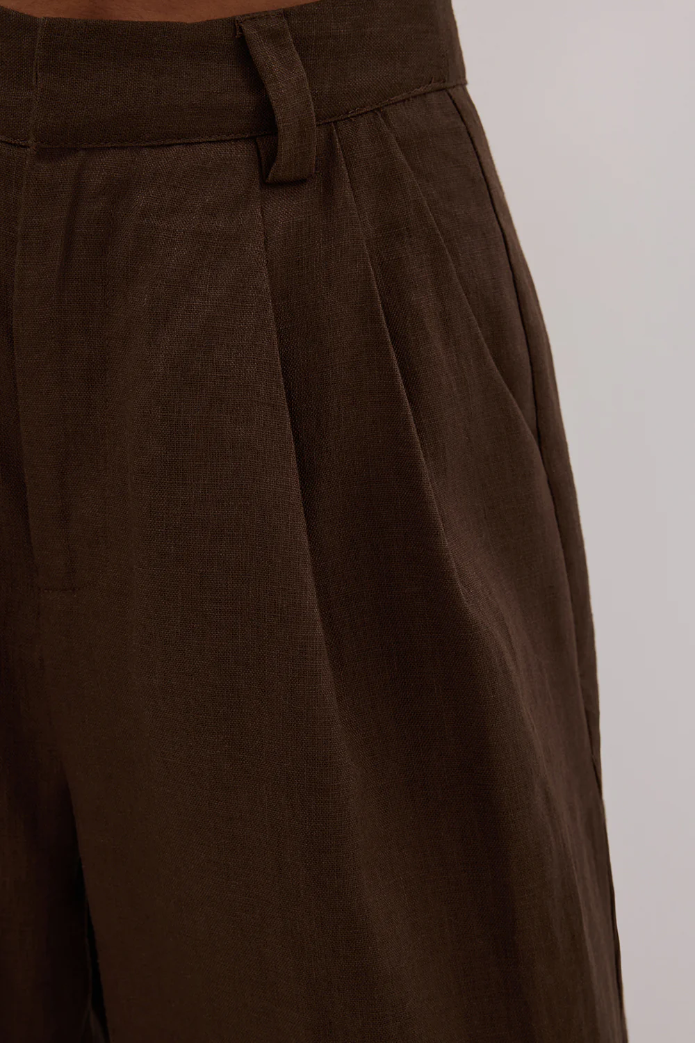 HOLDEN BITTER CHOC LINEN PANT - Yukikoi