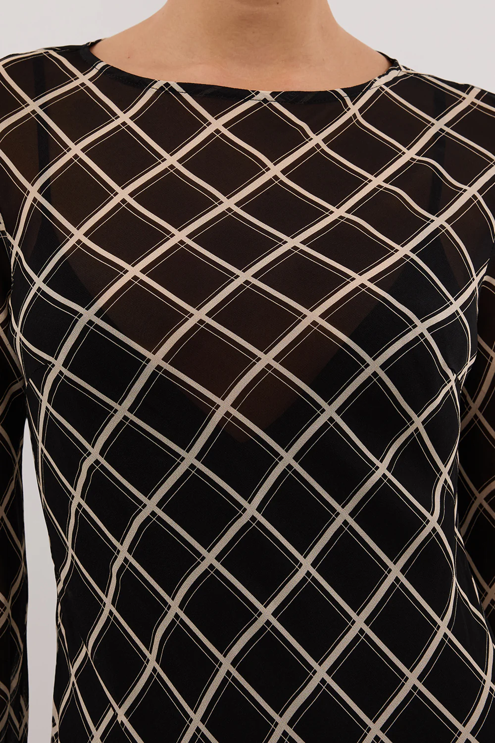 ARLINGTON BLACK LONG SLEEVE MIDI DRESS - Yukikoi