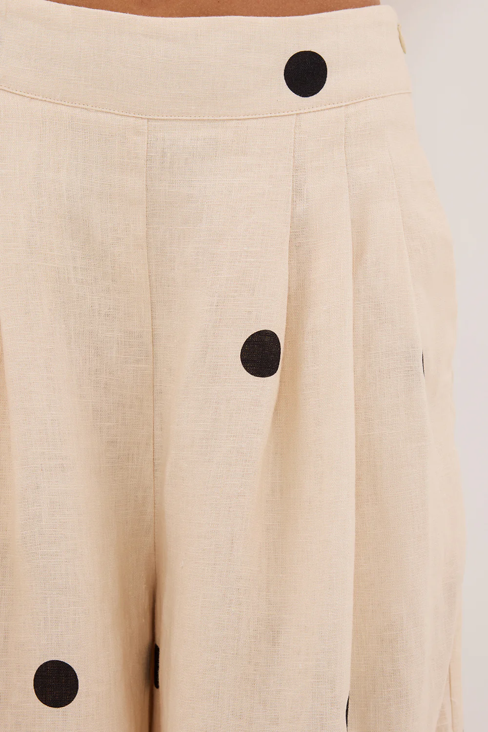 BEVERLY CREAM SPOT PANT - Yukikoi