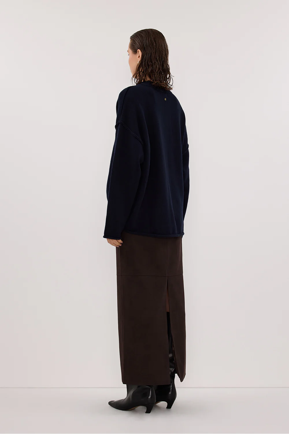 FLINT INK V NECK KNIT JUMPER - Yukikoi