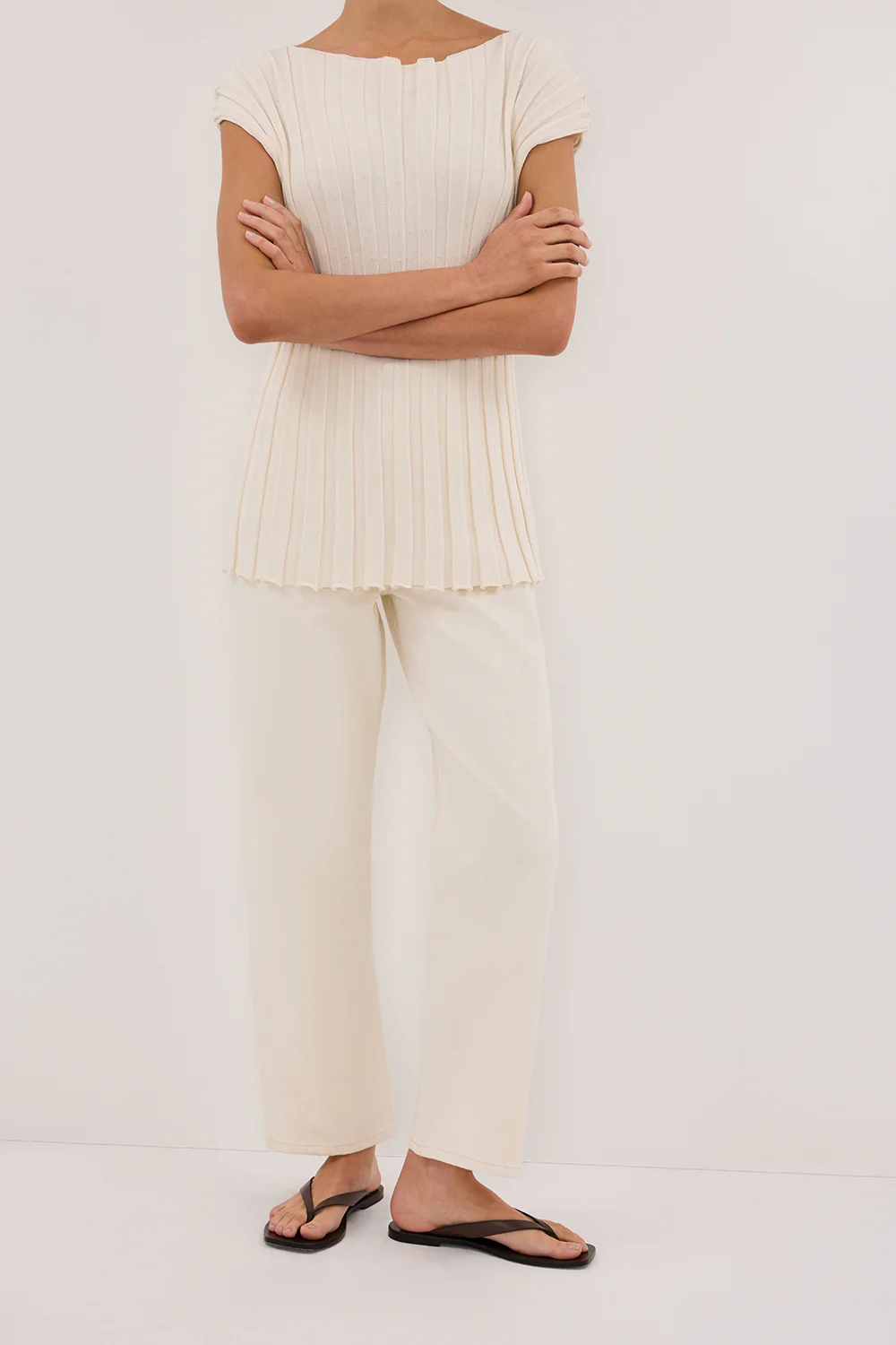 FINN CREAM TWISTED SEAM JEAN - Yukikoi