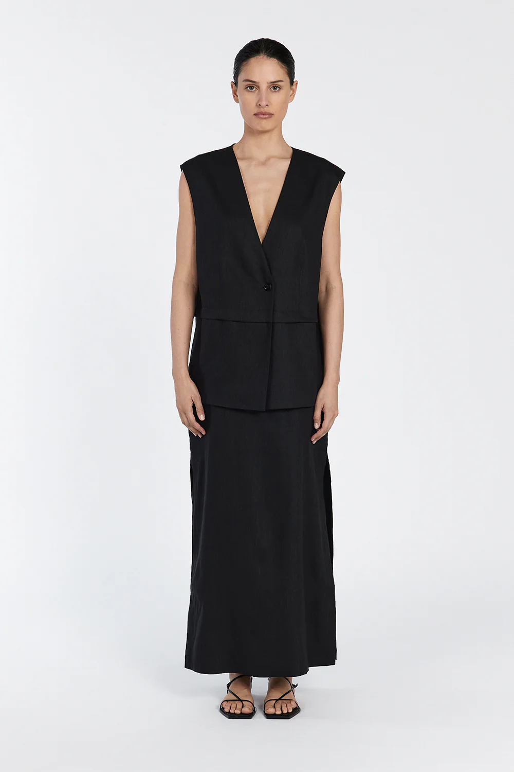 TAYLOR BLACK VEST - Yukikoi