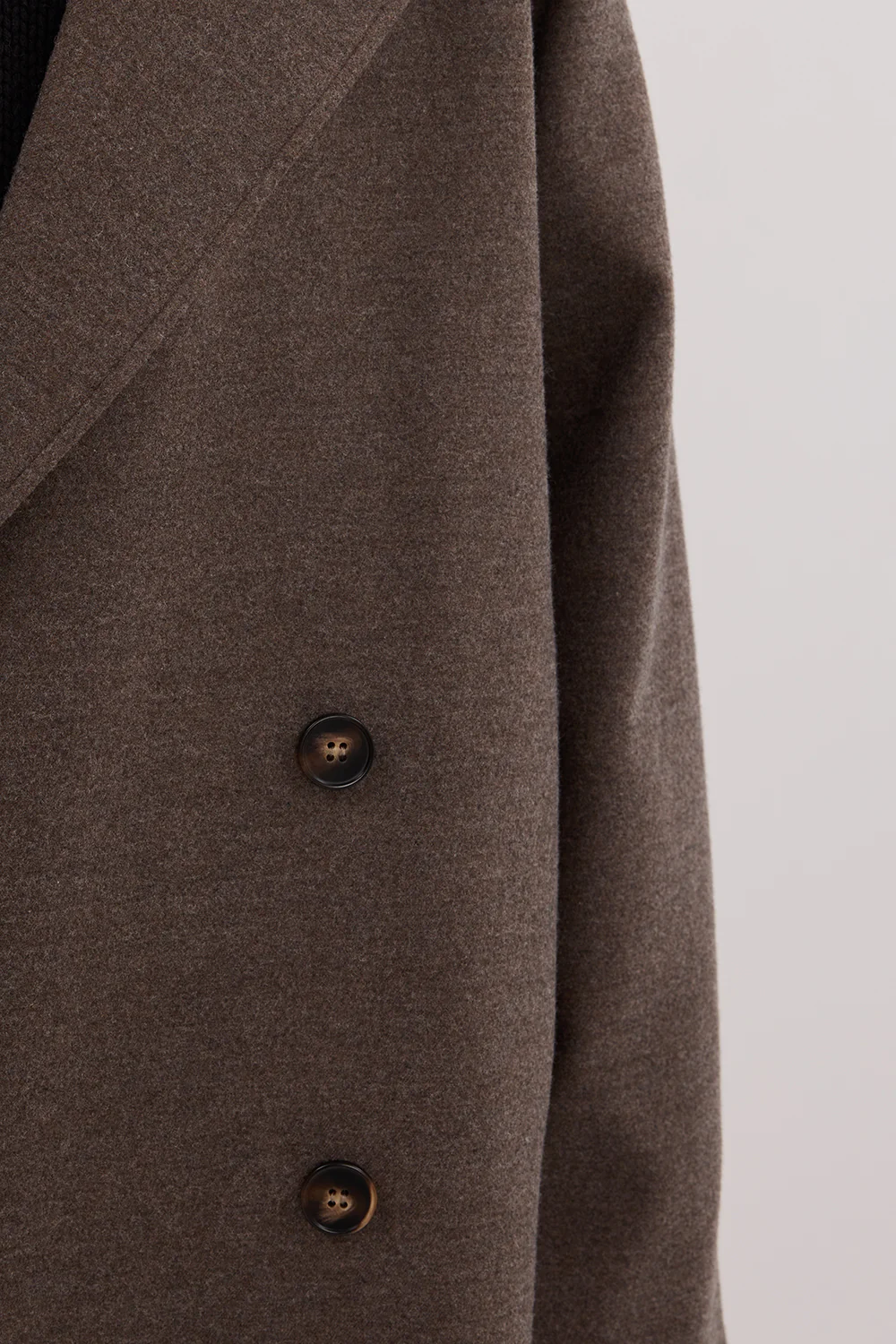 YORK COFFEE OVERSIZED WOOL BLEND COAT - Yukikoi