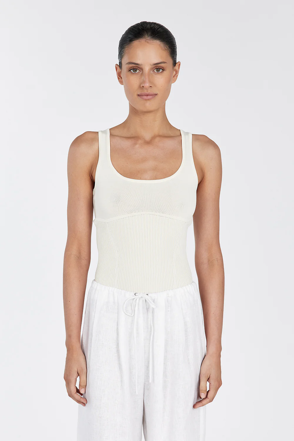 MILO LEMON SLEEVELESS KNIT TOP - Yukikoi