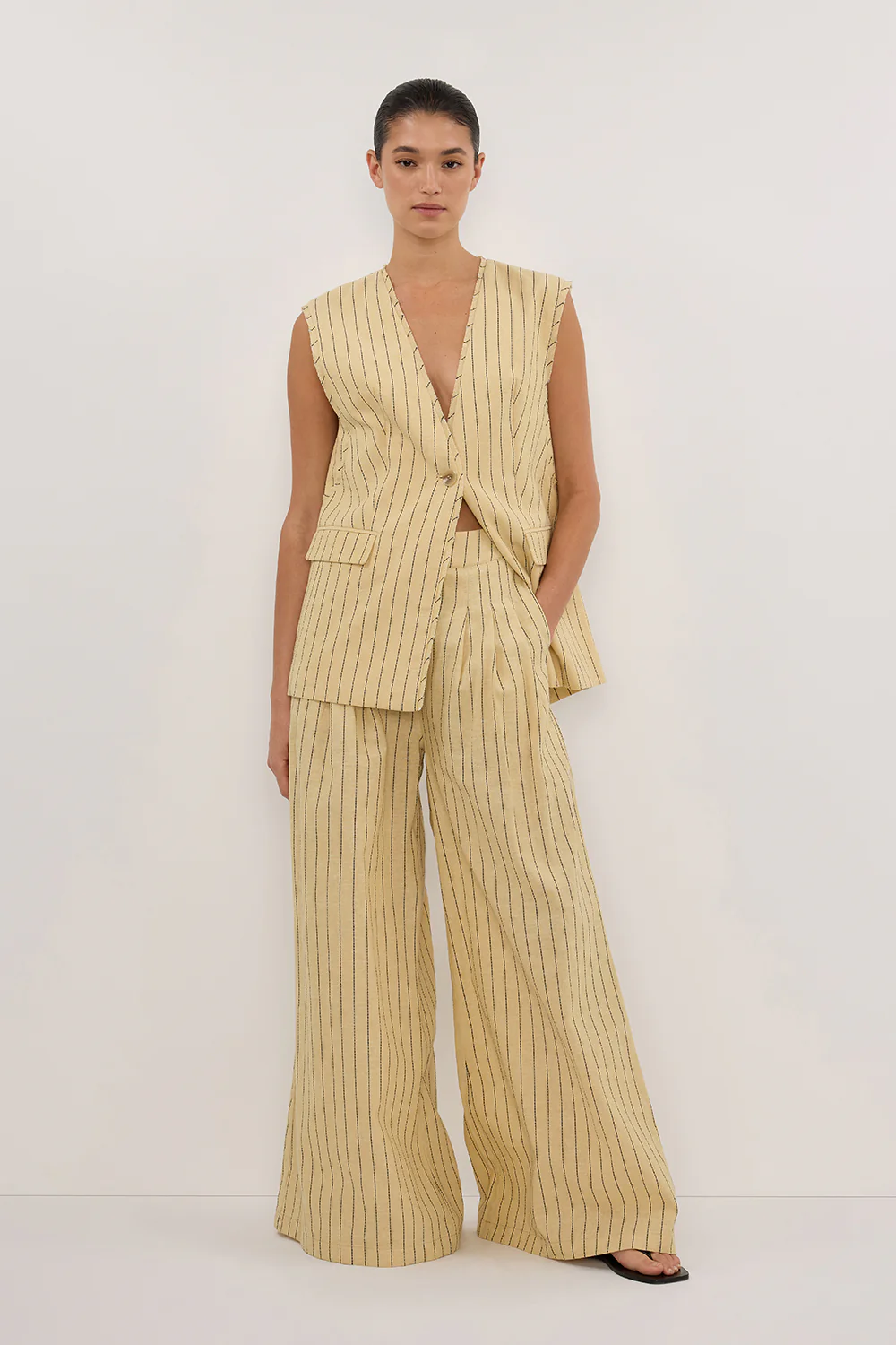 OLLIE DUNE STRIPE WIDE LEG PANT - Yukikoi