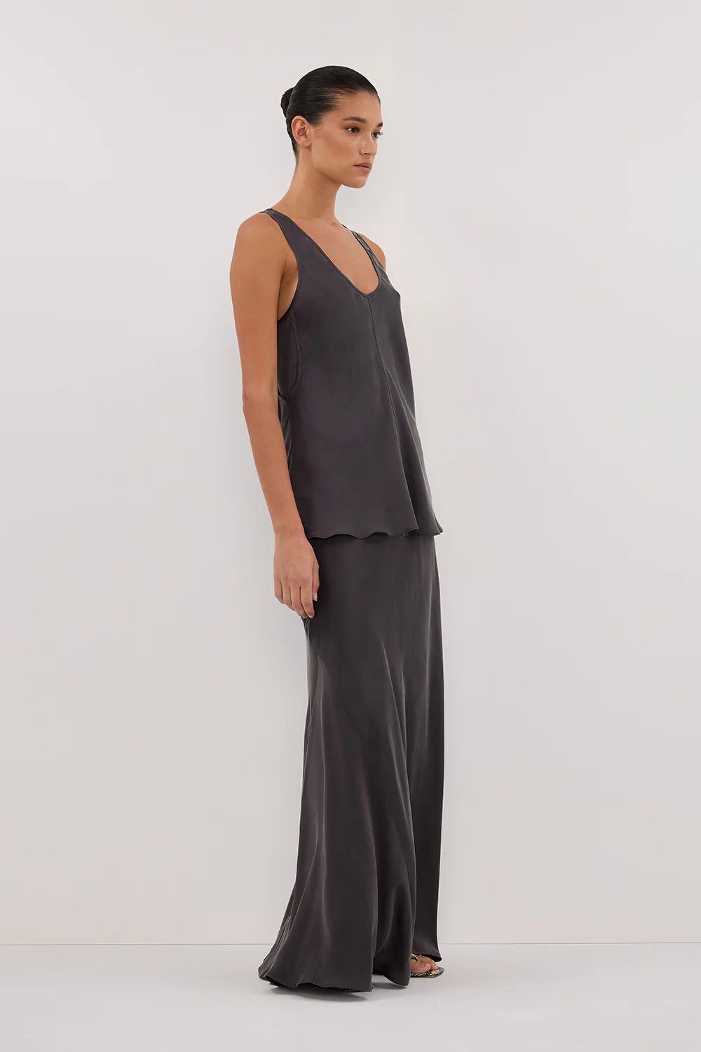 COLETTE PETROL SILK CAMI TOP - Yukikoi