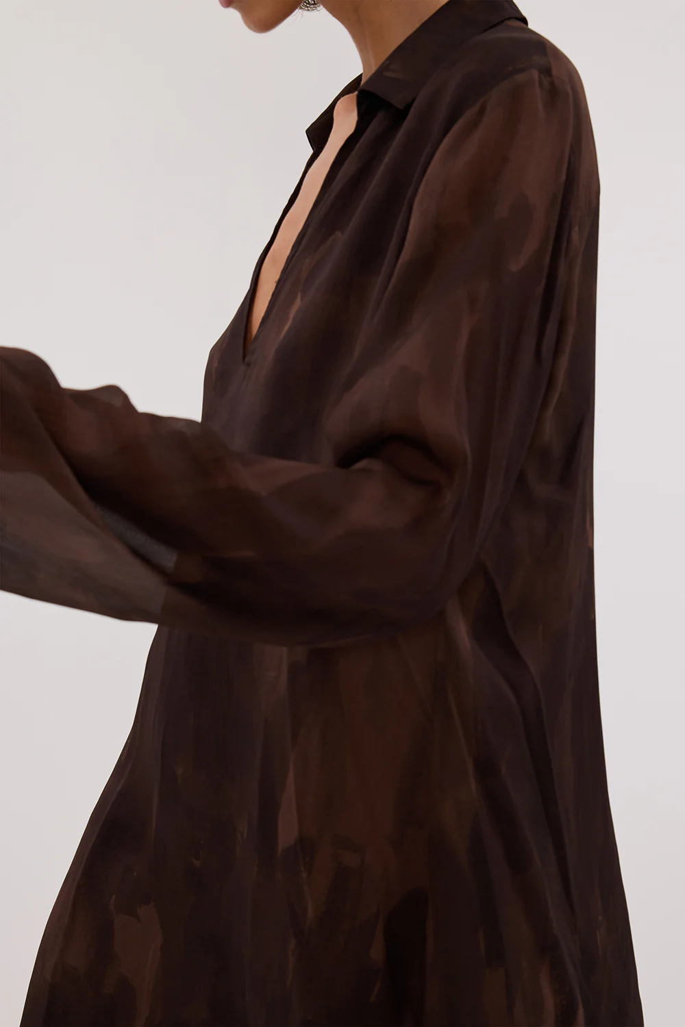 WILLOW CHOC LONG SLEEVE MINI DRESS - Yukikoi