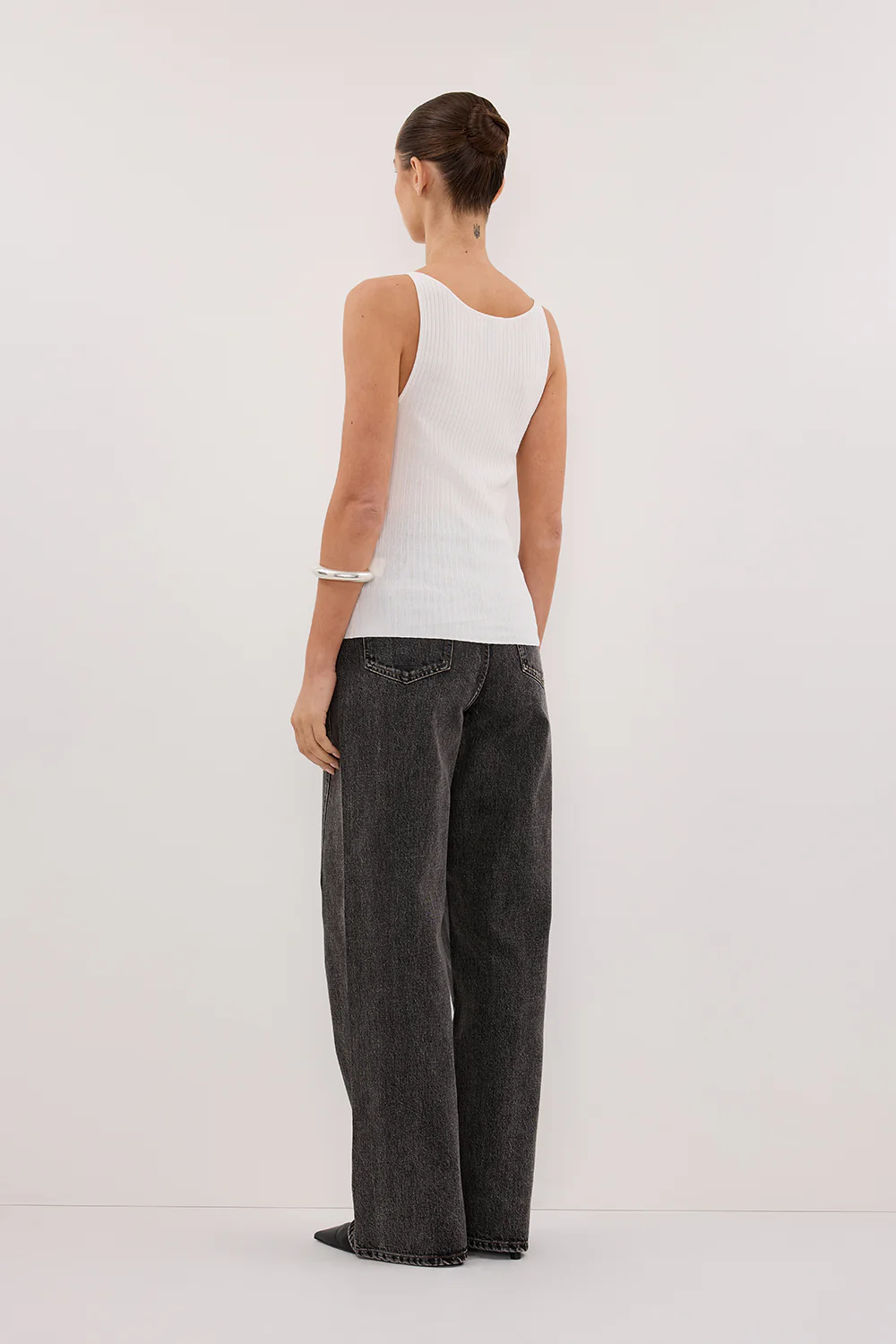 JOY OFF WHITE TWIST KNIT TANK - Yukikoi