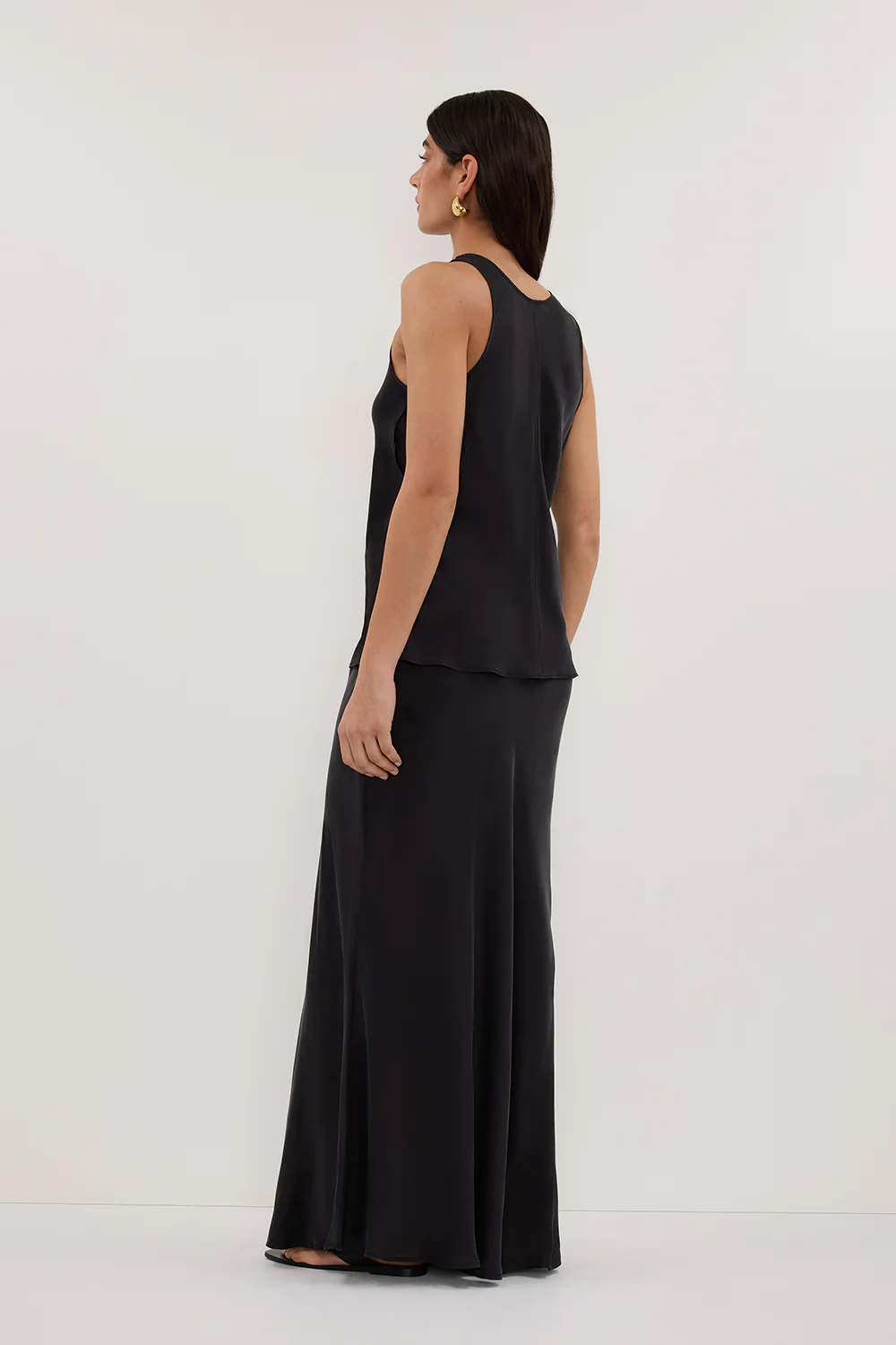 COLETTE BLACK SILK SKIRT - Yukikoi