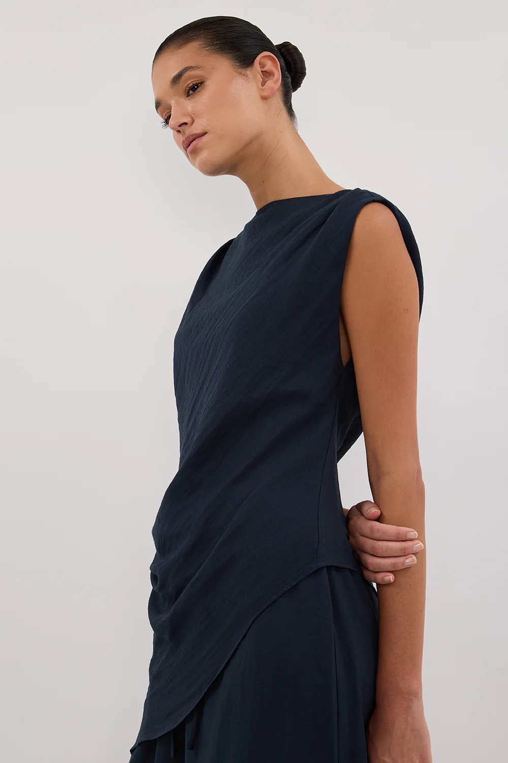 SHYLA SLATE ASYM TOP - Yukikoi