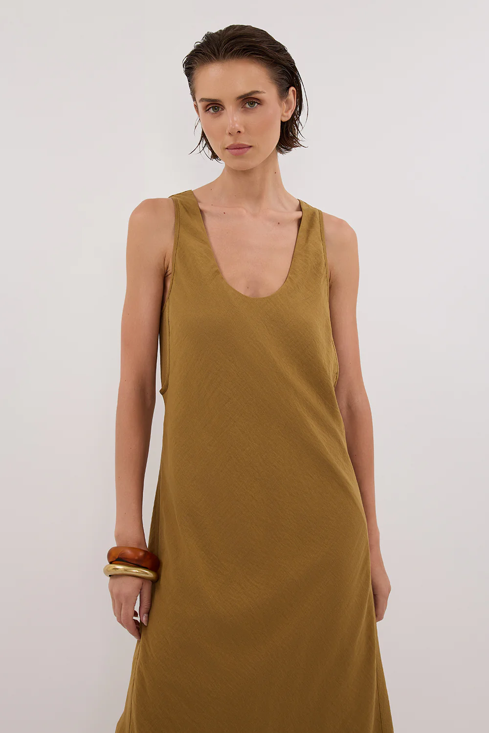 SHILOH FERN SCOOP NECK DRESS - Yukikoi