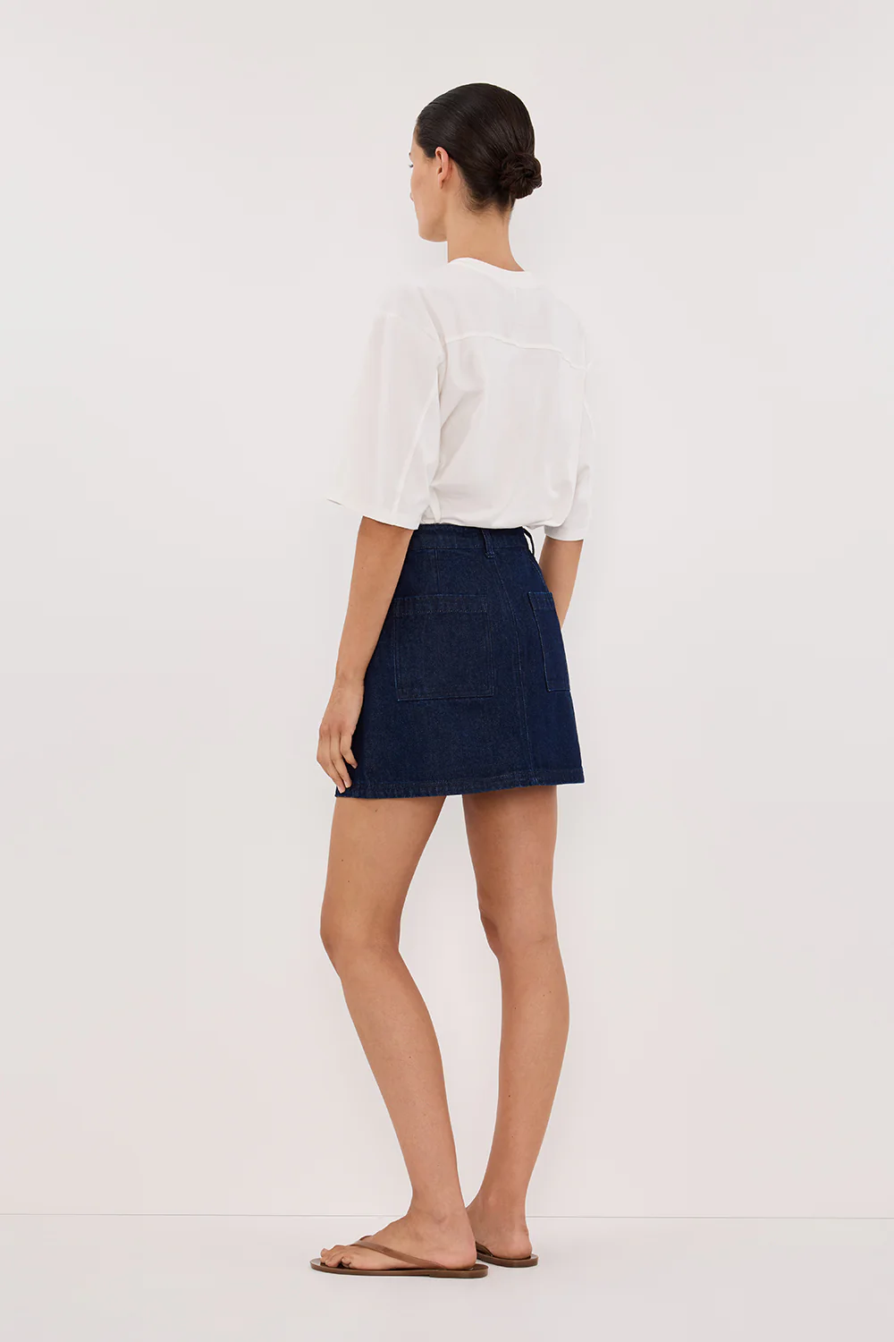 MASON INDIGO DENIM MINI SKIRT - Yukikoi