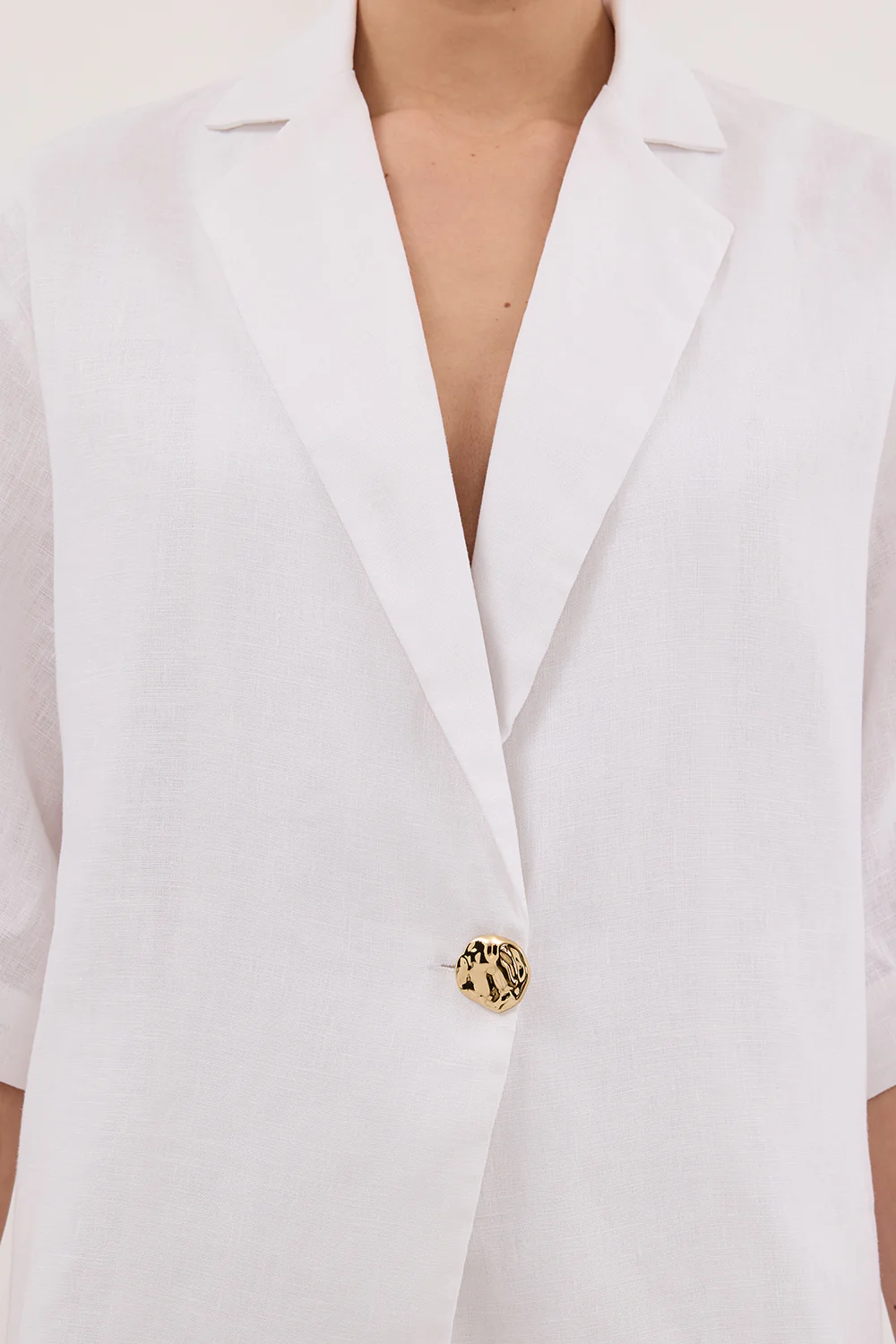 NALA WHITE LINEN RESORT SHIRT - Yukikoi