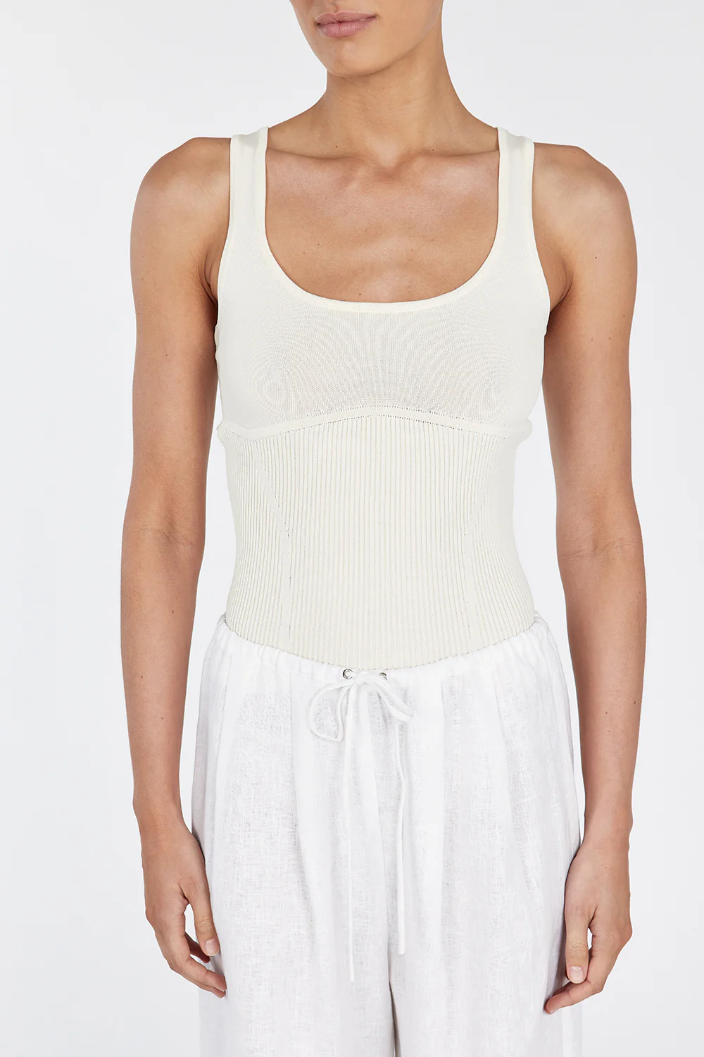 MILO LEMON SLEEVELESS KNIT TOP - Yukikoi