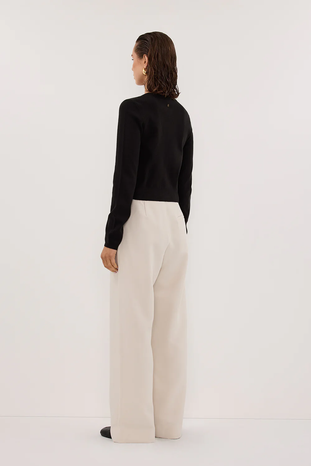 MONACO BLACK LONG SLEEVE CARDIGAN - Yukikoi