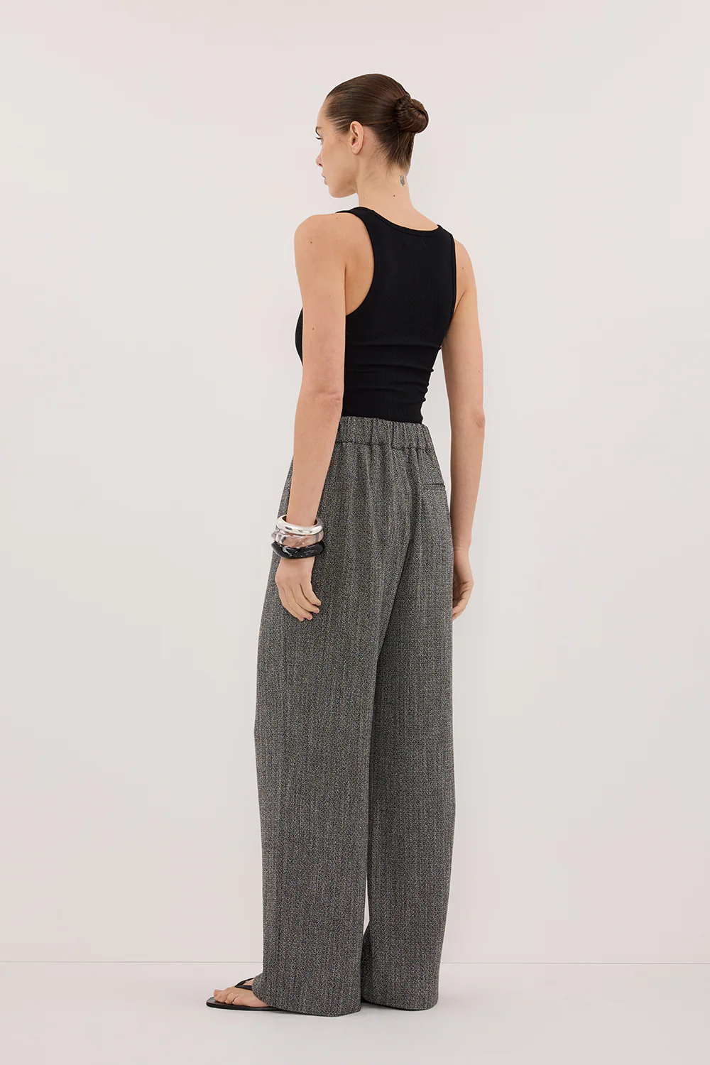 MANHATTAN CHARCOAL TWEED PANT - Yukikoi