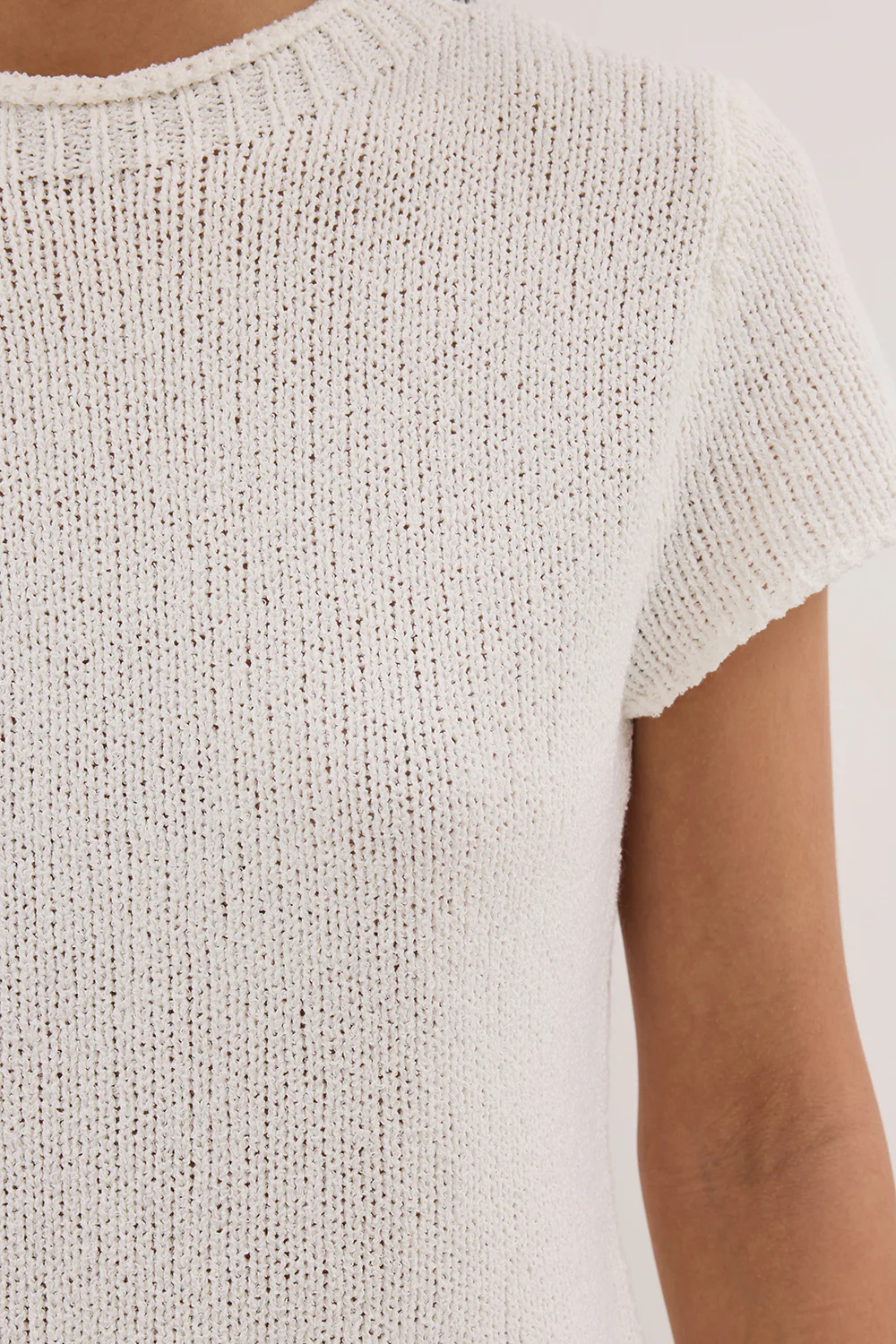 LEO OFF WHITE KNIT TOP - Yukikoi