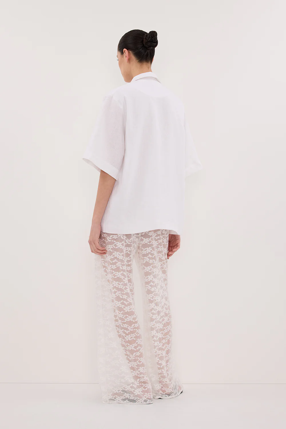 NALA WHITE LINEN RESORT SHIRT - Yukikoi