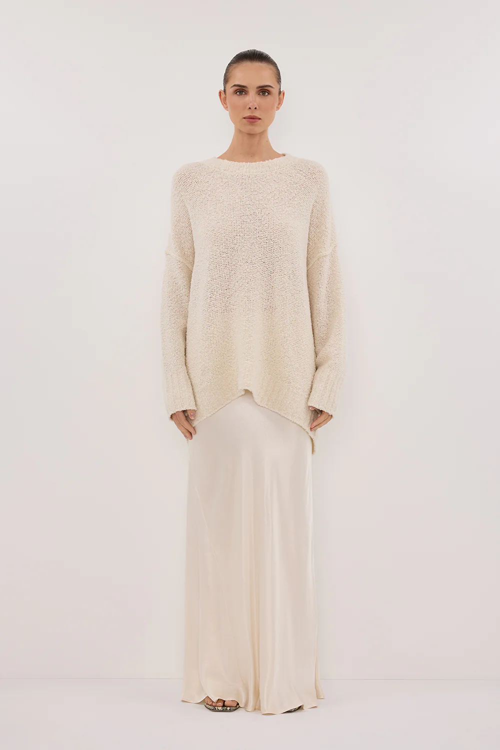 CICI CREAM LONGLINE JUMPER - Yukikoi