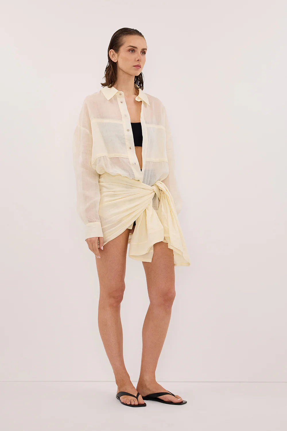 TROPEZ STRAW RAMIE SARONG - Yukikoi