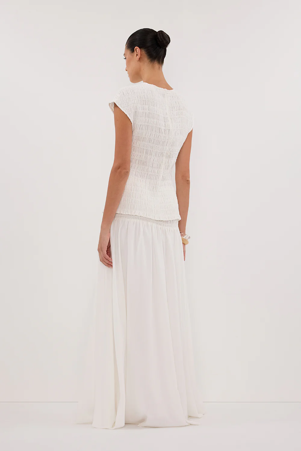 SIERRA WHITE TEXTURED TOP - Yukikoi